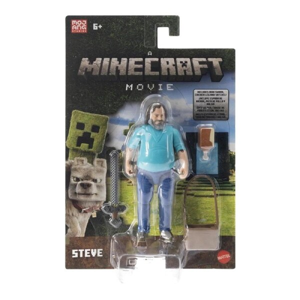Minecraft A Minecraft Movie Steve 4 Inch Action Figure