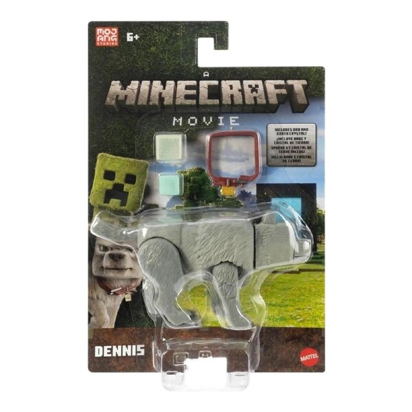 Minecraft A Minecraft Movie Wolf Dennis 4 Inch Action Figure
