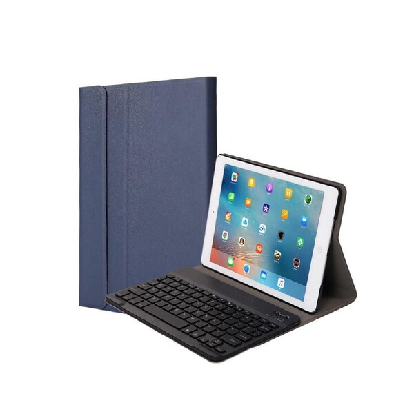 Keyboard Case with Detachable Bluetooth Keyboard for iPad 9.7/10.2/10.5 - Blue