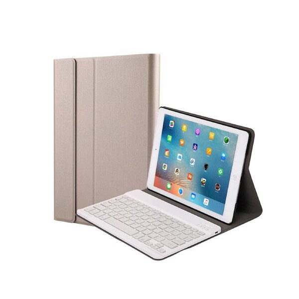 Keyboard Case with Detachable Bluetooth Keyboard for iPad 9.7/10.2/10.5 - Gold