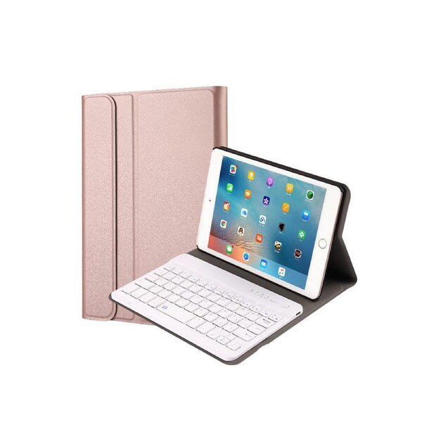 PC Case with Detachable Keyboard for iPad Mini 4/5 - Rose Gold