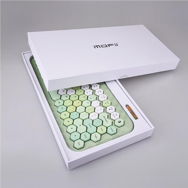 Teclado Bluetooth portátil com 83 teclas - green