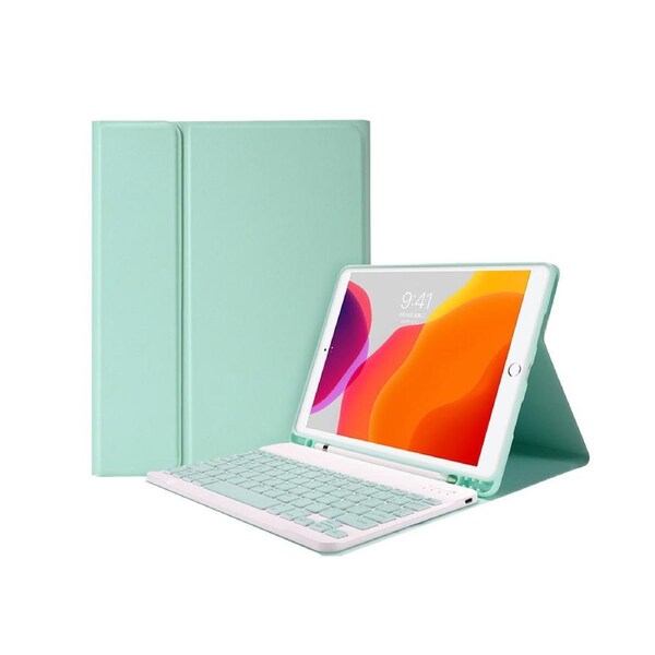 Keyboard Case for iPad with Wireless Bluetooth Numeric Keypad - Green