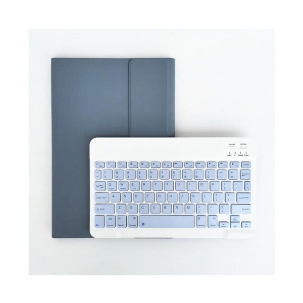 Keyboard Case with Wireless Bluetooth Keyboard for Lenovo M10 Plus/ Tab P11Pro/ P11 - Purple
