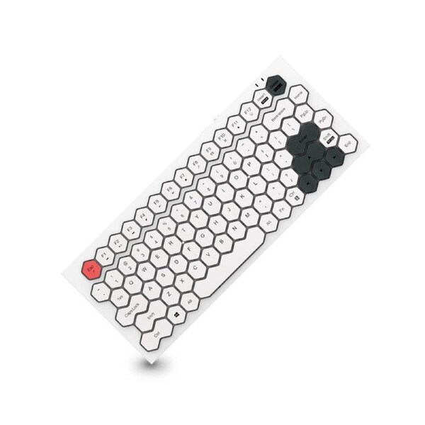 Bluetooth Keyboard with Hex Keys - White