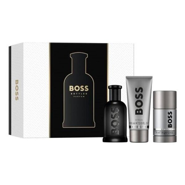 BOSS BOTTLED PARFUM 100ML GIFT SET 3PC BY HUGO BOSS