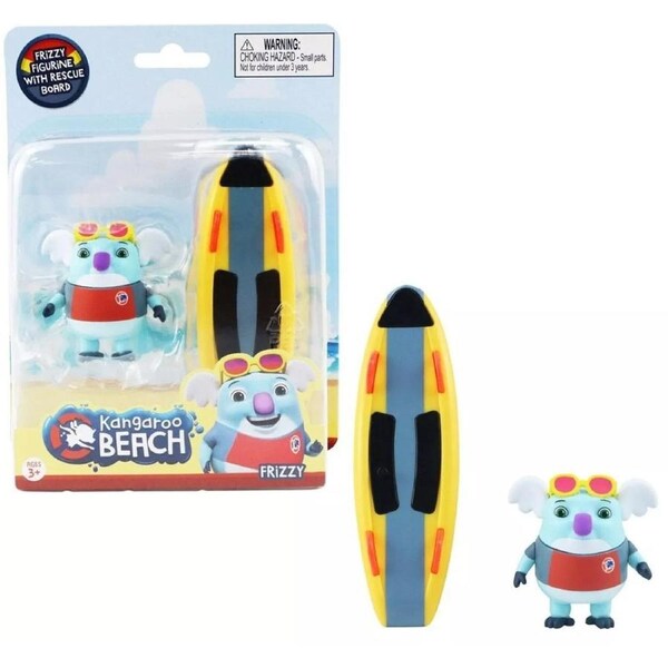 Kangaroo Beach Frizzy Cadets With Rescue Board Ages 3+ New Toy Play Gift