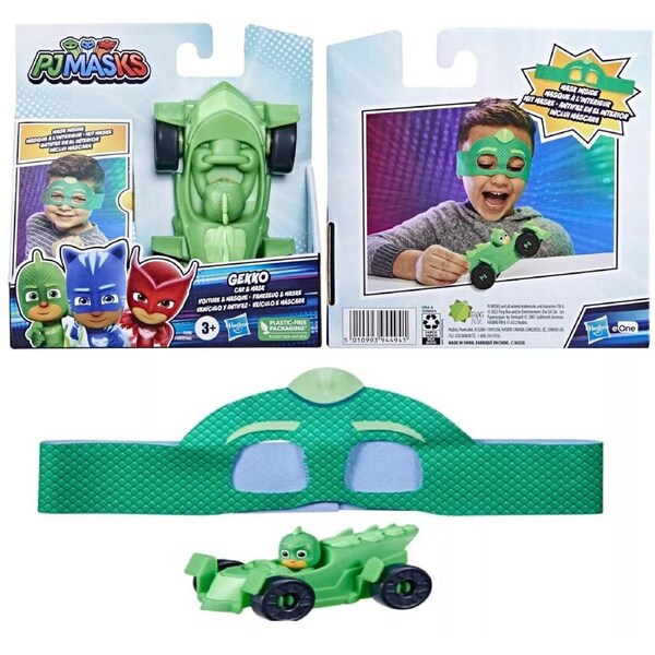 PJ Masks Gekko Hero Car And Mask Set Race Play