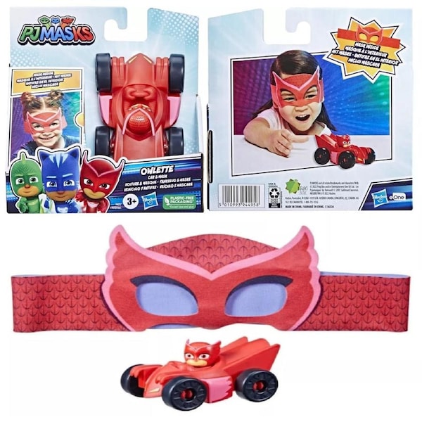 PJ Masks Owlette Hero Car And Mask Set Race Play