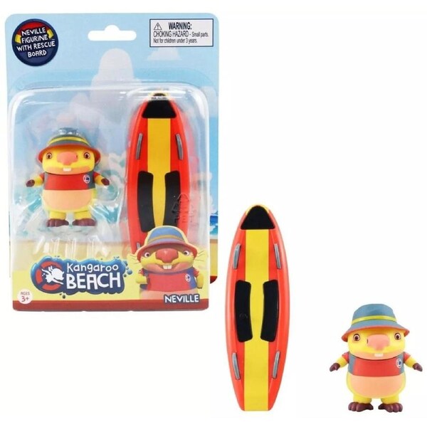 Kangaroo Beach Neville Cadets With Rescue Board Ages 3+ New Toy Play Gift
