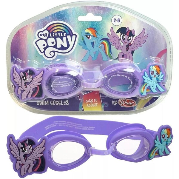 Wahu My Little Pony Purple Kids Swim Goggles Adjustable Strap Fun Pool Eyewear