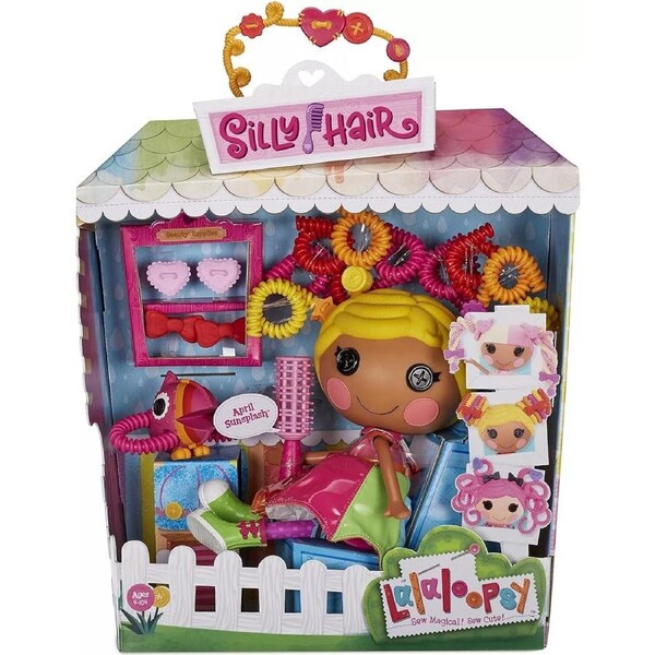Lalaloopsy Silly Hair Doll April Sunsplash Ages 4+ New Toy with Brush Clips Play
