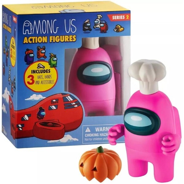 Among Us Series 2 Pink Crewmate Figure Medium Sized 4.5 Inch Figure Ages 3+ New Toy