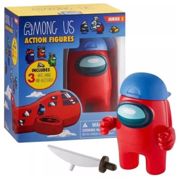 Among Us Series 2 Red Crewmate Figure Medium Sized 4.5 Inch Figure Ages 3+ New Toy