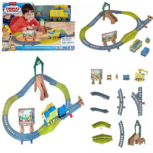 Thomas & Friends Friends At Work Motorised Train Set Track Race