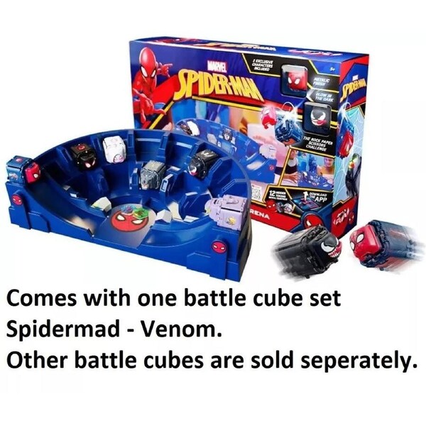 Marvel Battle Cubes Downtown Showdown Training Arena 2 Spider-Man Metallic