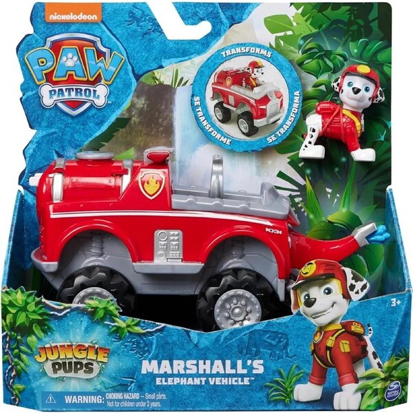 PAW Patrol Marshall Jungle Pups Vehicle New Toy Truck with Collectible Action Figure