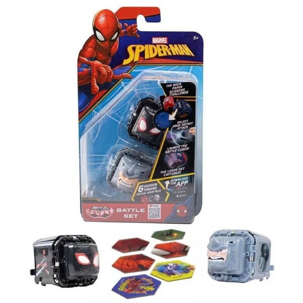 Marvel Miles Morales vs Rhino Battle Cube Game