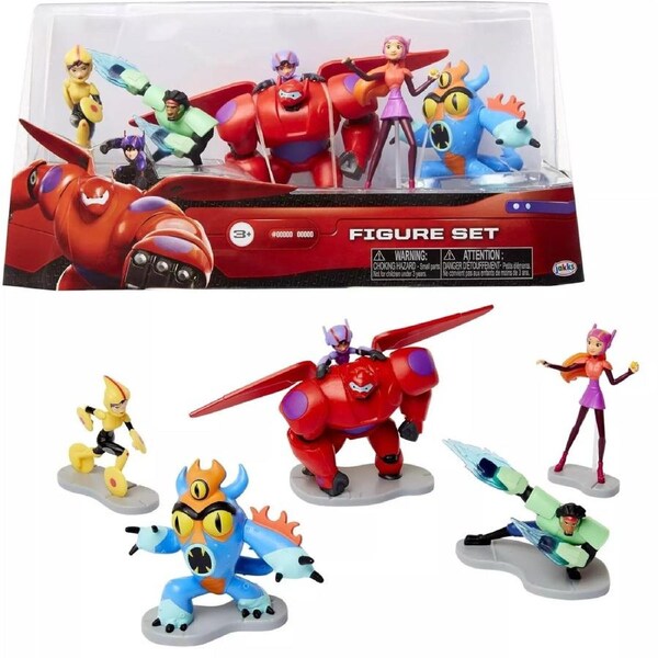 Big Hero 5 Pieces Figure Set 3.5-inch figures Baima Hiro Fred Wasabi Go Honey