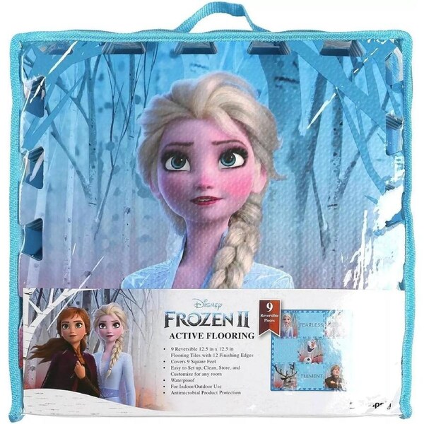 Disney Frozen 9 Square Feet Active Flooring 9 Tiles Elsa Queen Play Gift