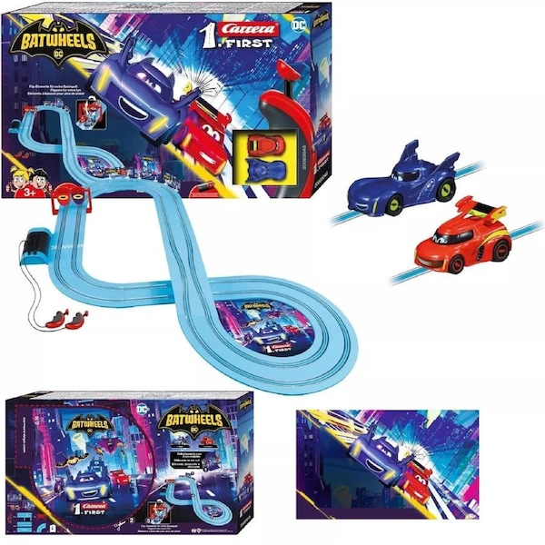 Carrera First DC Batwheels Ready to Roll 2.0m Slot Car Race Track Batman New Toy
