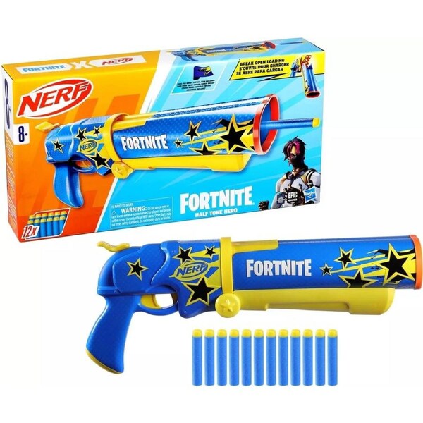 Nerf Fortnite Half Tone Hero Blaster Bonus Code to Unlock Half Tone Hero Wrap