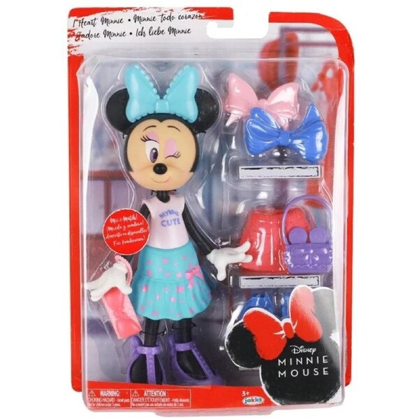 Jakks Pacific Disney Minnie Mouse Doll Playset 23cm with Accessories Model 2