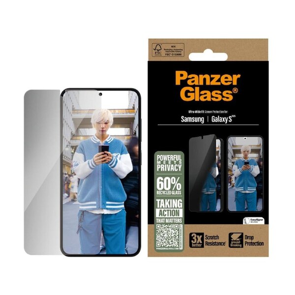 PanzerGlass UltraWide Fit Privacy SP - Samsung GS25