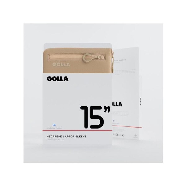 GOLLA Metro Laptop Sleeve - Neoprene 15" - Coffee