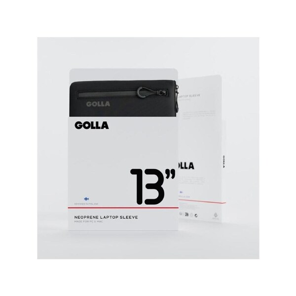 GOLLA Metro Laptop Sleeve - Neoprene 13" - Black