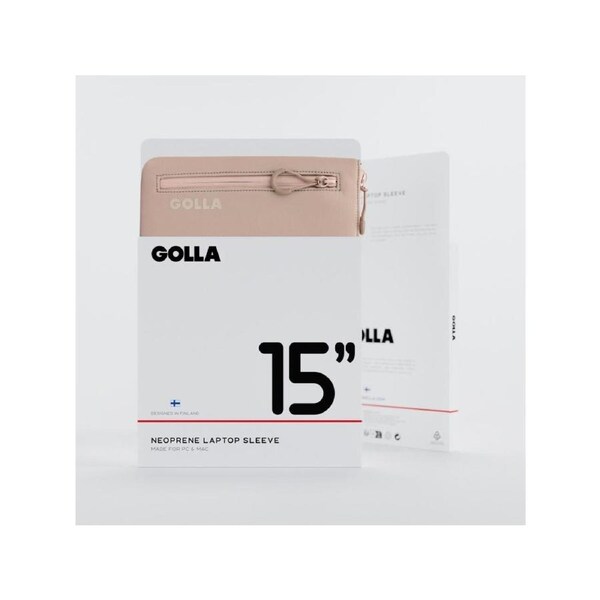 GOLLA Metro Laptop Sleeve - Neoprene 15" - Cream