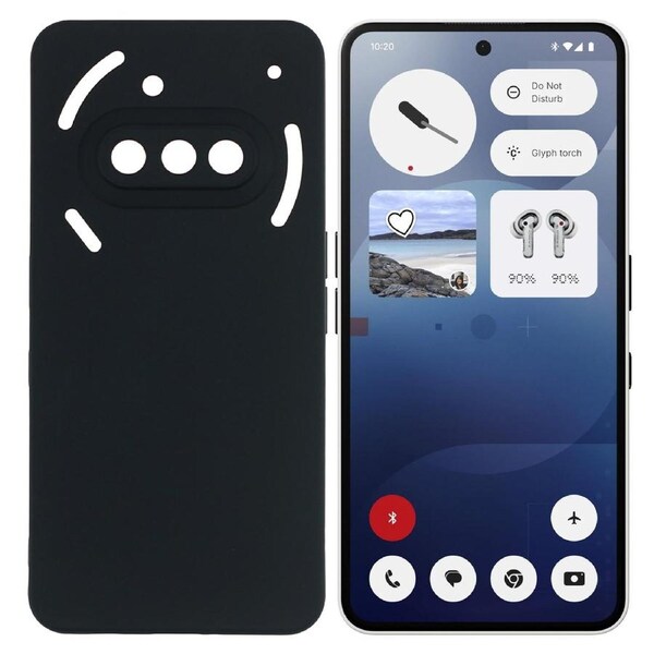 Nothing Phone (3a) Ultra Slim Black Premium TPU Gel Back Case by MEZON – Shock Absorption (Nothing 3a, Gel Black)