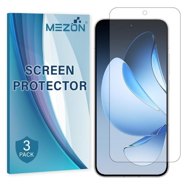 [3 Pack] OPPO Reno13 5G Anti-Glare Matte Screen Protector Film by MEZON – Case Friendly, Shock Absorption (OPPO Reno13 5G, Matte)