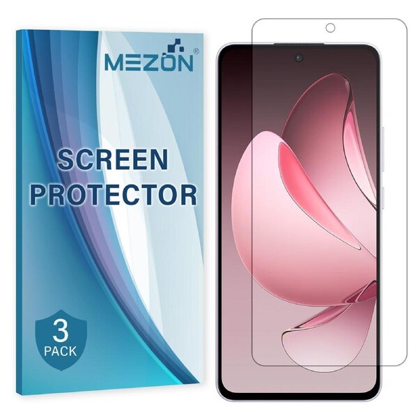 [3 Pack] OPPO Reno13 F 5G Anti-Glare Matte Screen Protector Film by MEZON – Case Friendly, Shock Absorption (OPPO Reno13 F 5G, Matte)
