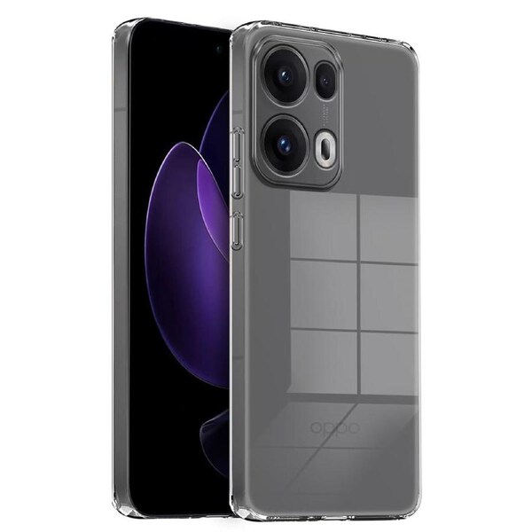 OPPO Reno13 Pro 5G Ultra Slim Crystal Clear Premium TPU Gel Back Case by MEZON – Shock Absorption, Wireless Charging Compatible (OPPO Reno13 Pro 5G, Gel Clear) – FREE EXPRESS