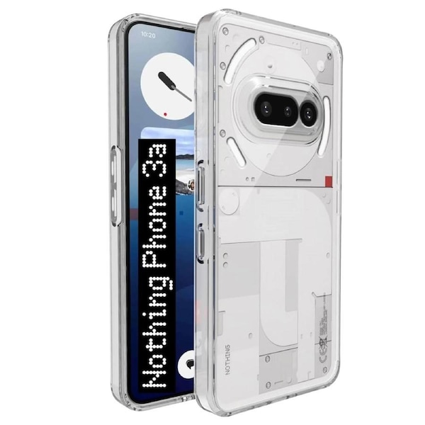 Nothing Phone (3a) Ultra Slim Crystal Clear Premium TPU Gel Back Case by MEZON – Shock Absorption, Wireless Charging Compatible (Nothing 3a, Gel Clear)