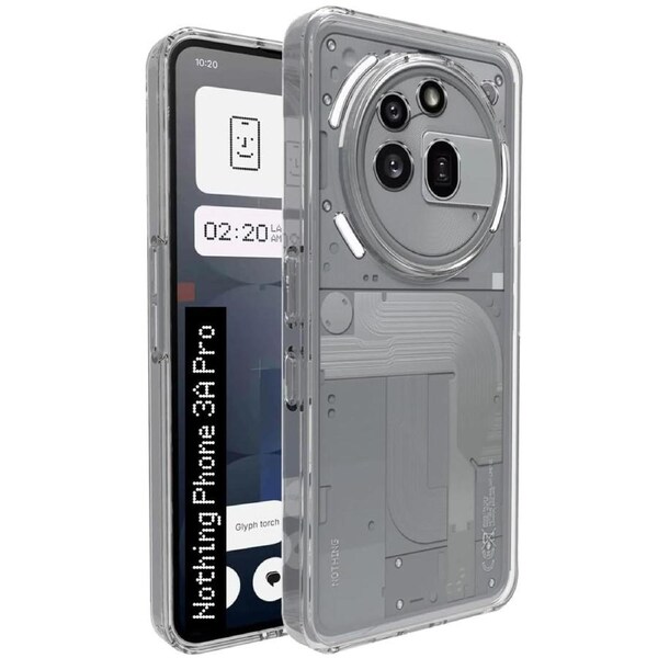 Nothing Phone (3a) Pro Ultra Slim Crystal Clear Premium TPU Gel Back Case by MEZON – Shock Absorption, Wireless Charging Compatible (Nothing 3a Pro, Gel Clear)