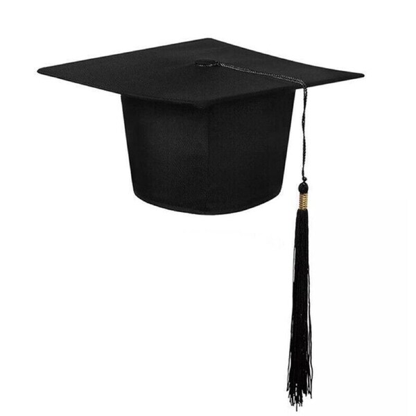 Graduation Mortarboard Hat Academic Cap for Ceremony Fancy Dress Photo Props