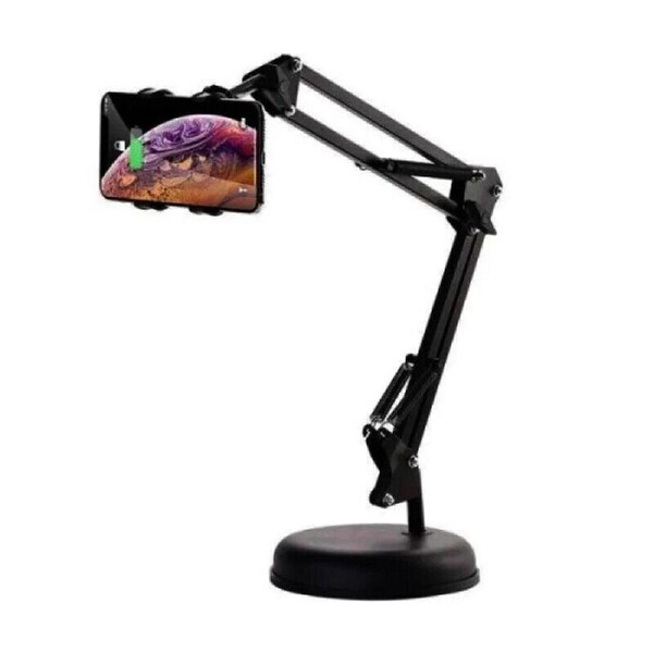 Mobile Phone Desk Stand Adjustable Arm Mount for Video or Reading