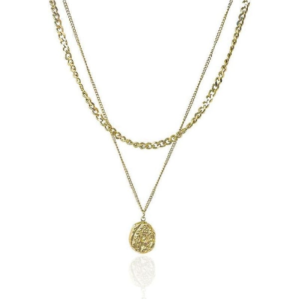 Fashion Women Multi-Layer Boho Choker Collar Pendant Chain Bib Necklace Jewelry