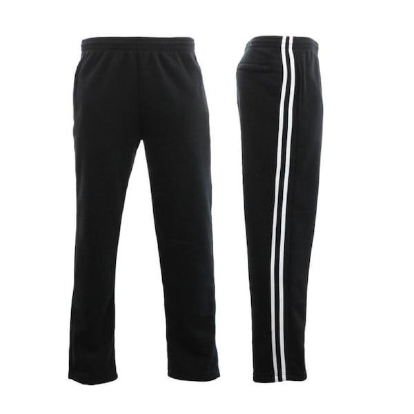 Track Pants with Zip Pocked Men's Fleece Casual Track Suit X-Large Size Black