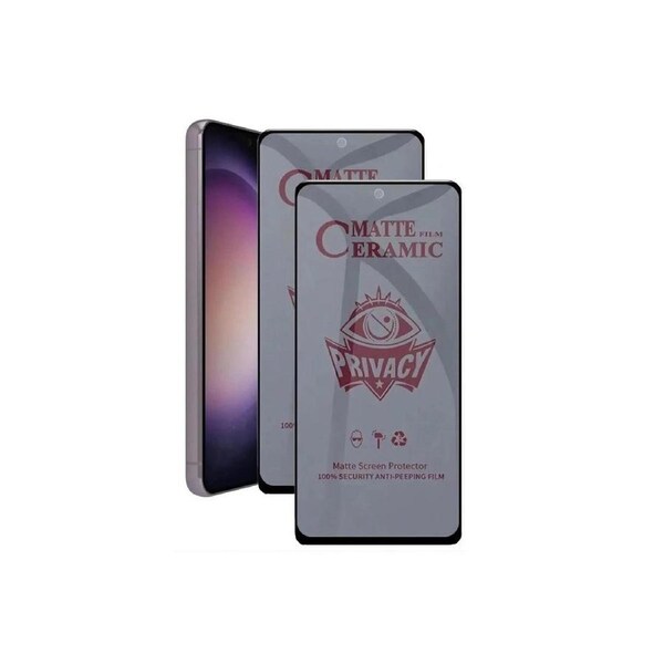 2-Pack Ceramic Matte Privacy Screen Protector Flexible TPU For Samsung Galaxy S22 Ultra