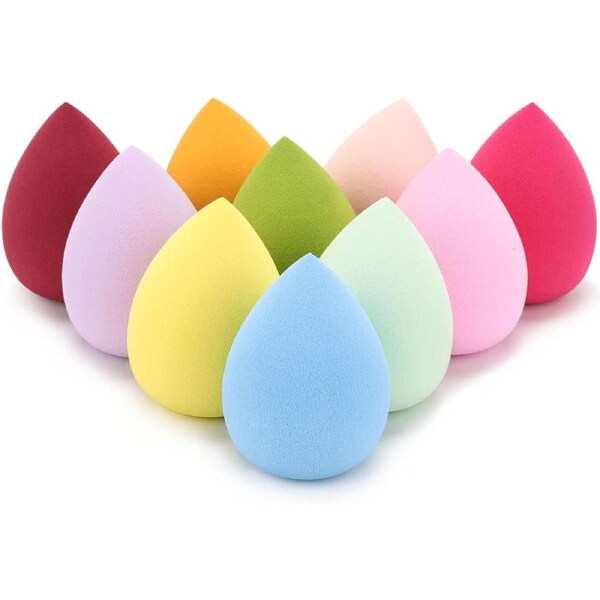 10 Pieces Makeup Sponge Blenders, Beauty Sponges Egg Shaped Blending Sponge Foundation Applicator Cosmetic Sponges