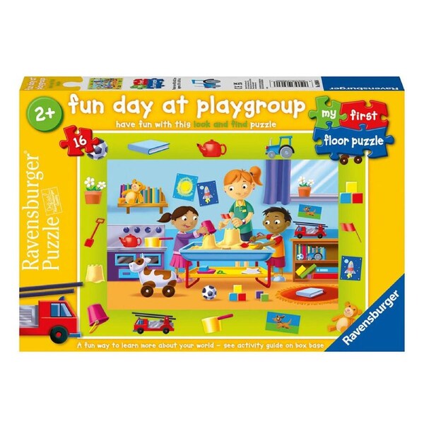 16pc Ravensburger Fun Day at Playgroup First Floor Jigsaw Puzzle Game 49x36cm 2+