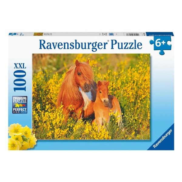 100pc Ravensburger Shetland Ponies Jigsaw Puzzle Kids/Children Game 49x36cm 6y+