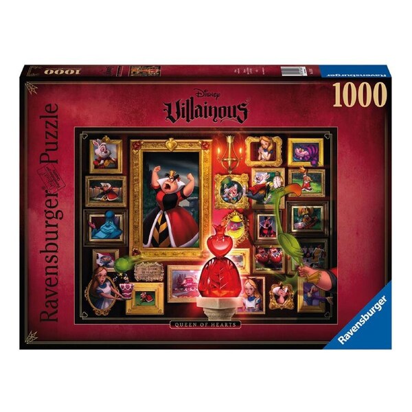 1000pc Ravensburger Villainous Queen of Hearts Jigsaw Puzzle Game 70x50cm 14y+