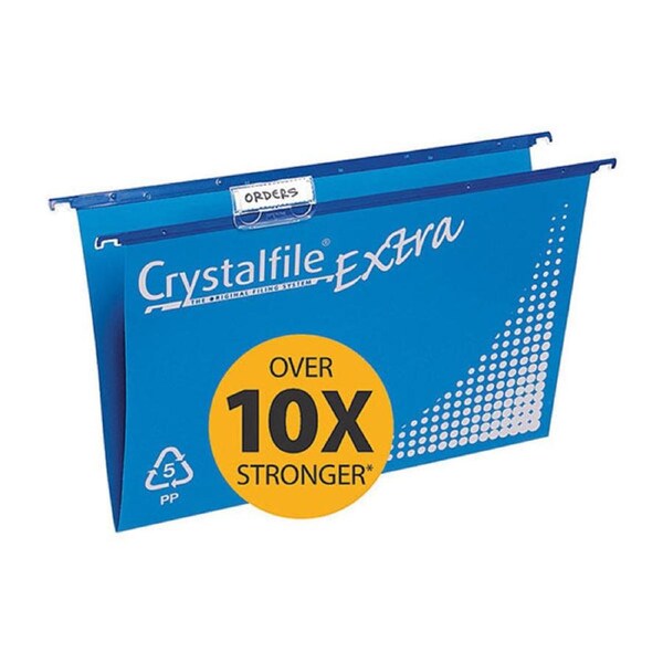Crystalfile Complete Pp Suspens Files F C Blue Pack Of 20