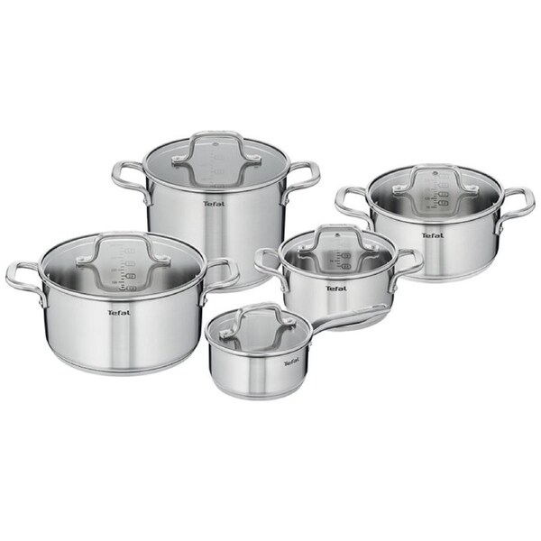 Tefal Virtuoso 5 Piece Set Induction Stainless Steel