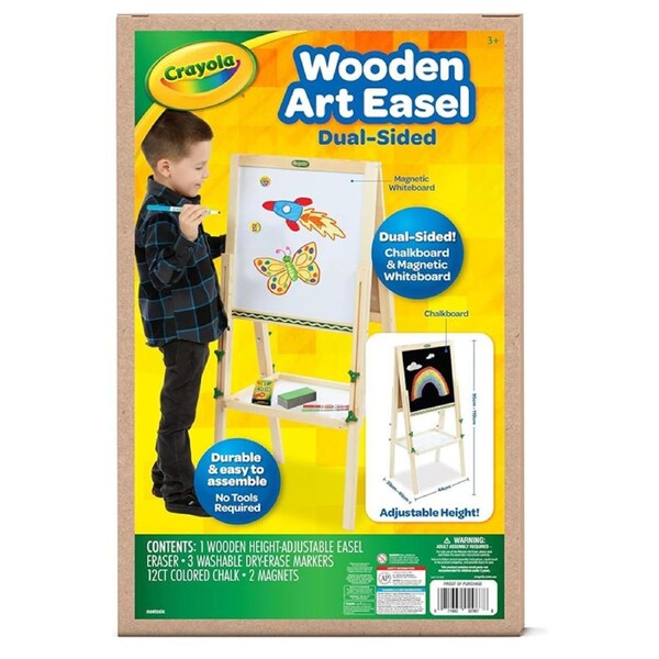 Crayola 10 Piece Wooden Art Easel Set