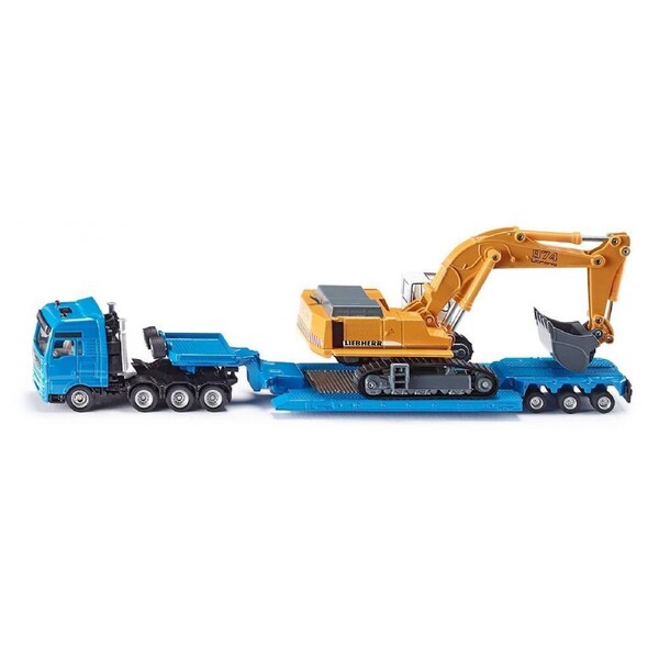 Siku Super Heavy Haulage Transporter with Flat-Bed Trailer 1:87 Scale